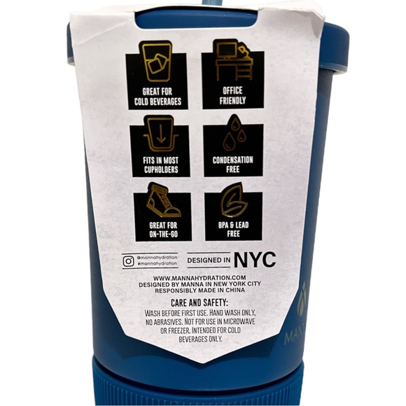 MANNA 32oz Tribeca Chilly Tumbler Stainless Steel with Silicone Sleeve - Picture 4 of 5